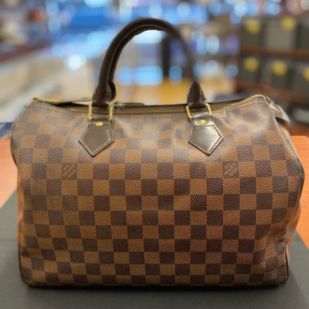LOUIS VUITTON Damier Ebene Speedy 30 Bag